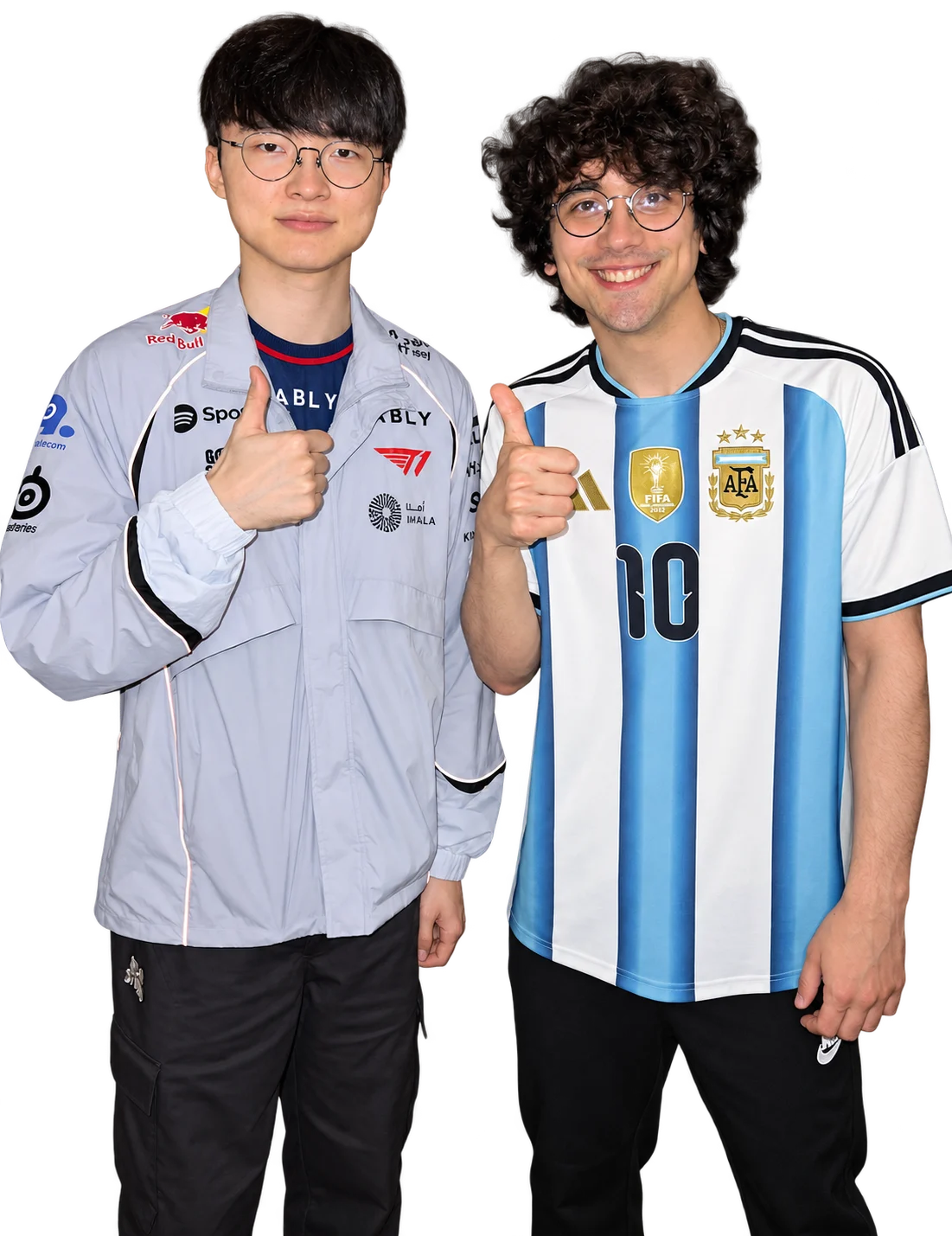 Josedeodo posando junto a Faker